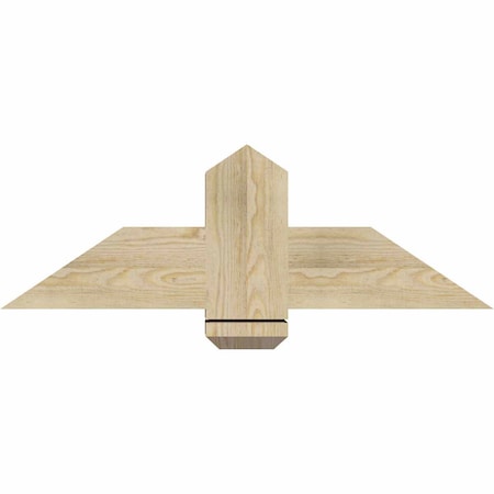 Ekena Millwork Eugene Rough Sawn Timber Gable Bracket, Douglas Fir, 36"W x 12"H x 6"D x 6"F, 8/12 Pitch GBW036X12X0606EUG00RDF